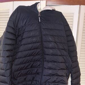 Calvin Klein Black and White Sherpa Jacket